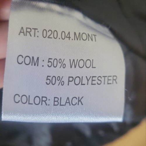 Men's Montgomery used, very warm, black, size XL