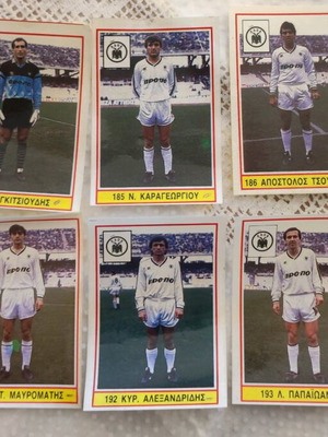 PAOK Karousel 88 stickers used, set of 10 pieces