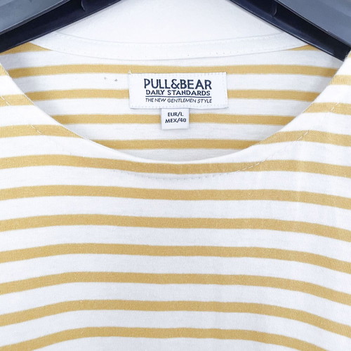 Pull & Bear striped T-shirt like new, size Large, cotton