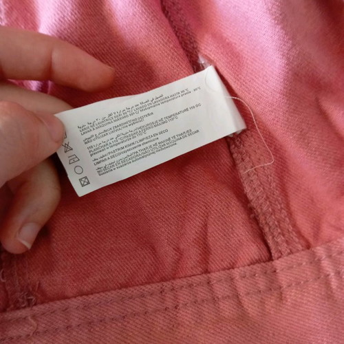 Jean jacket like new, pink, size S