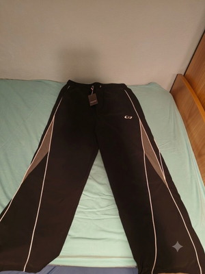Vintage Decarba Sport Joggers καινούργια, μαύρα με λευκές και γκρι λεπτομέρειες