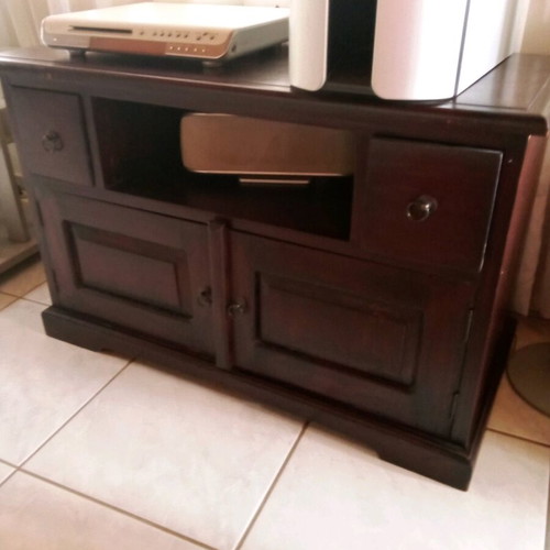Solid wood drawer chest like new, antique with two small and one large drawer