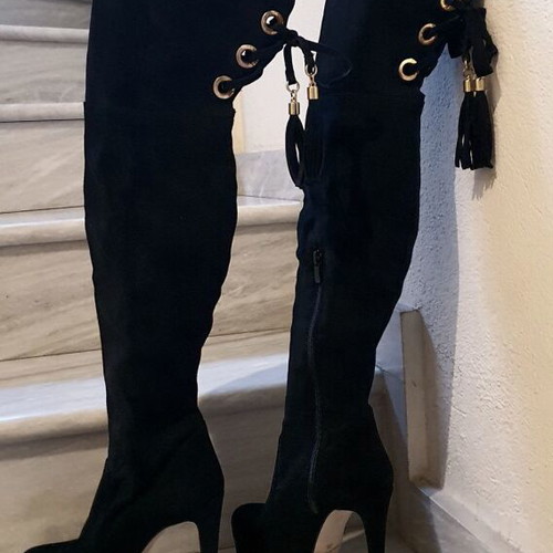 Makis Fardoulis tall boots new, size 36, black