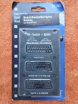 SCART splitter (splitter) double with switch, collector