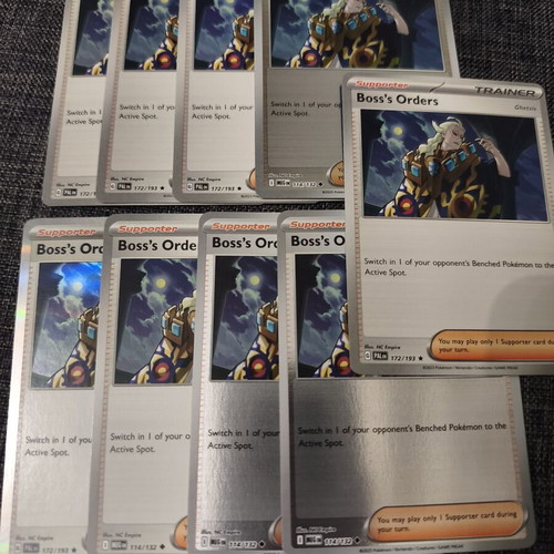 Boss's Orders (Ghetsis) Pokemon cards, pack of 9