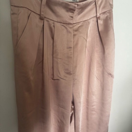 Satin pink pants size 36 like new