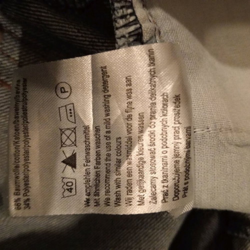 TCM Tchibo Urban Basics high-waisted jeans new, grey and blue