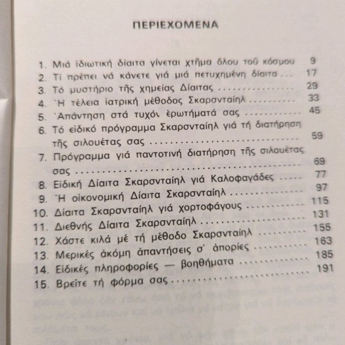 Scarsdale Diet used with many recipes including vegetarian