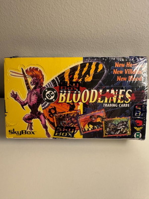Skybox DC Comics Bloodlines Trading Cards Box new, sealed 1993