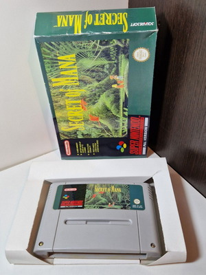 Secret of Mana Super Nintendo употребявана, оригинална касета, reproduction box