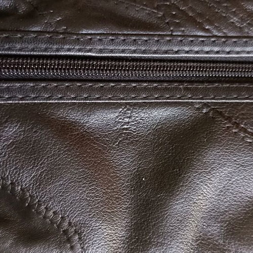 Vintage leather bag like new, black