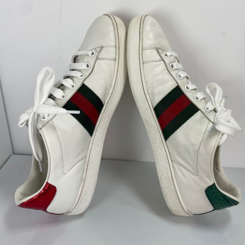 Gucci Ace leather sneakers used, size EU 40, white