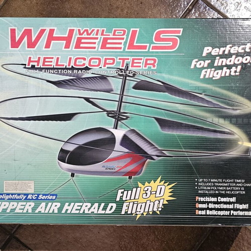 Wild Wheels Upper Air Herald 3835 vintage RC helicopter full set