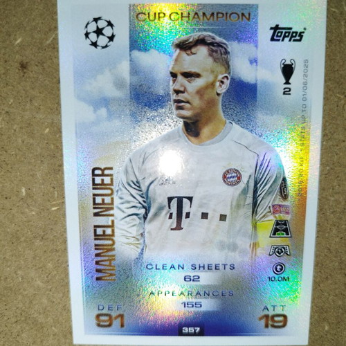 Cup Champion 2025-2026 card new in very good condition
