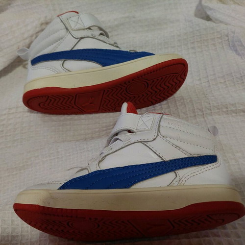 Puma white shoes size 25 for boy or girl used