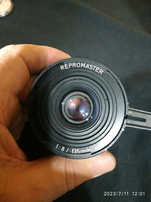 Κάτοπτρα και φακός φωτογραφικής μηχανής μεταχειρισμένα, Repromaster 1.8 135mm