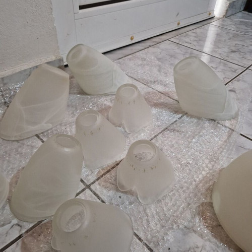 Glass lamp replacement parts like new