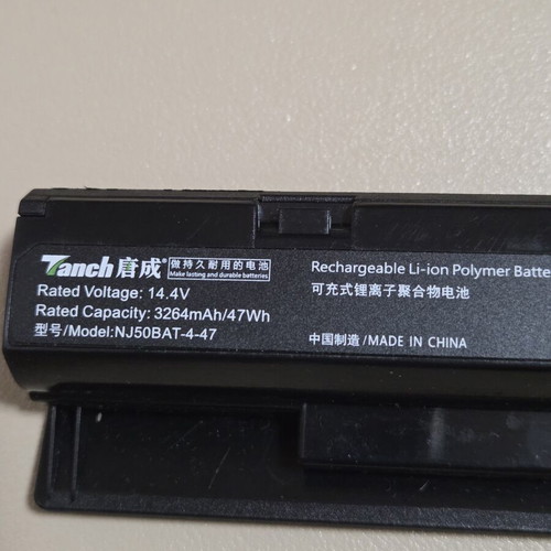 Lithium Polymer Laptop Battery NJ50BAT-4-47 14.4V 3264mAh 47Wh
