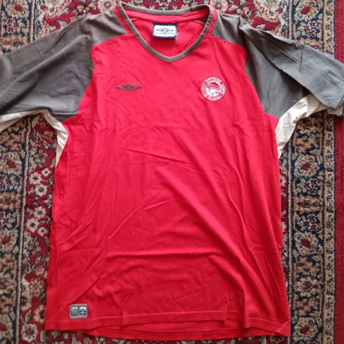 Olympiacos training shirt used youth size Umbro 2002