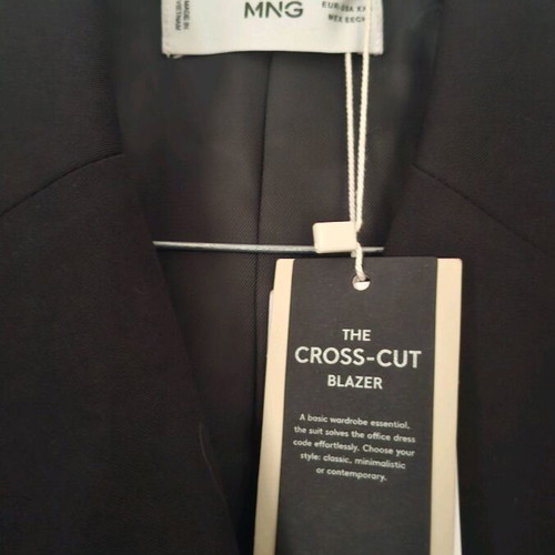 Mango Black Jacket New, Size XXS