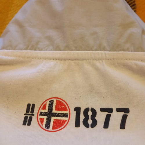 Helly Hansen shirt size S like new, cotton, white with blue black collar