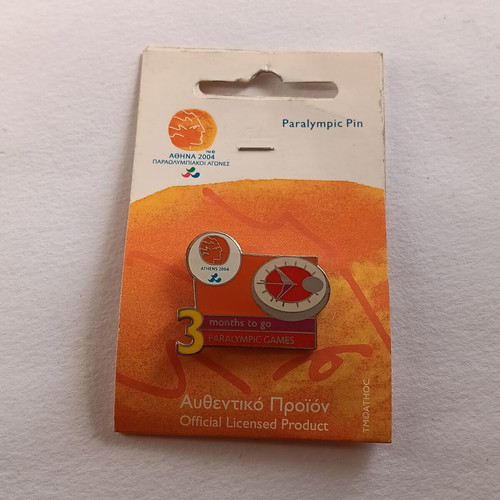 Athens 2004 Paralympic Games pin new