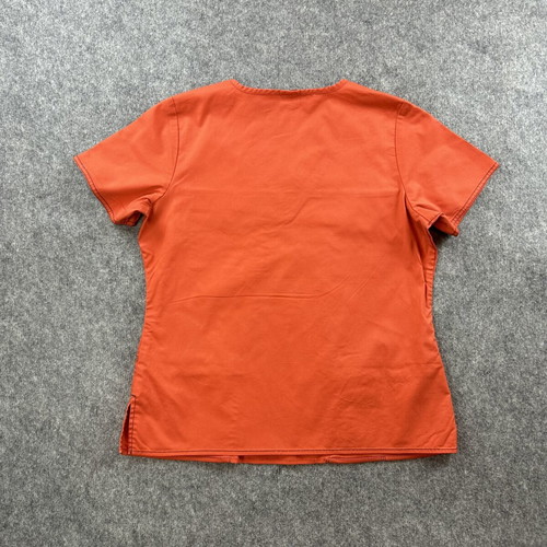 Dickies T-shirt medium used orange medical nurse top with pockets