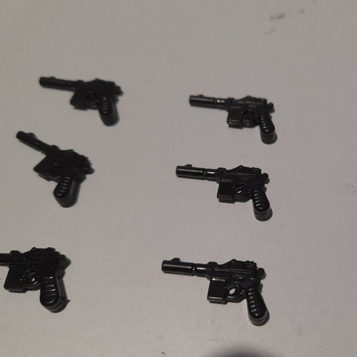 Lego pistols new, set of 6 for City, Agents, Army, Police, WW II