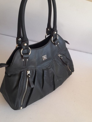 KEM leather women's handbag like new, black