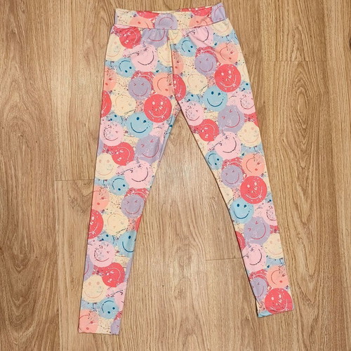 Next Girls Smiley Face Print Leggings multicolor size 12 years
