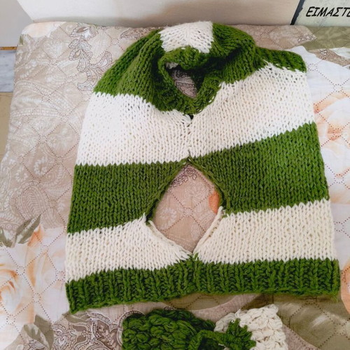 Handmade vest and gift ribbon new, size M/L