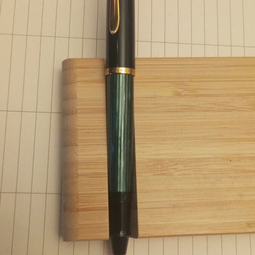 Pelikan Souveran Series 400 Roller pen black green, lightly used