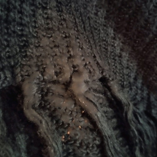 Fullah Sugah knitted poncho like new, black