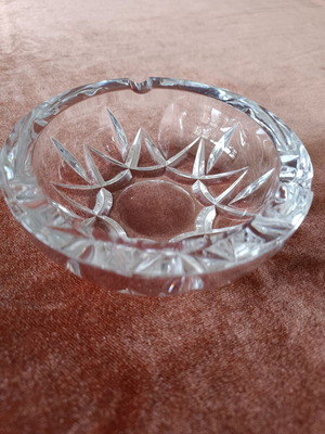 Vintage Italian crystal container like new by Royal Cristal Rock