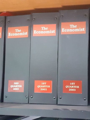 The Economist collectible magazines 2001-2003 in folders