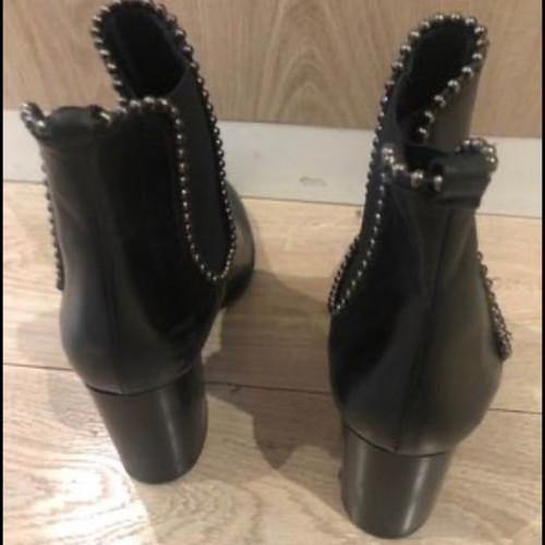 Philippe Lang leather Chelsea boots used, black, size 40