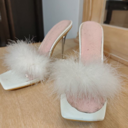 Clear sandals Shein size 40 used
