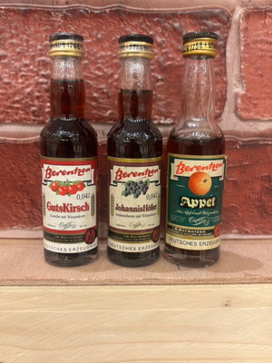 Berentzen liqueur miniatures new, set of 3x50ml