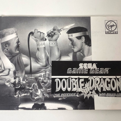 Double Dragon Sega Game Gear used, complete with manual and case