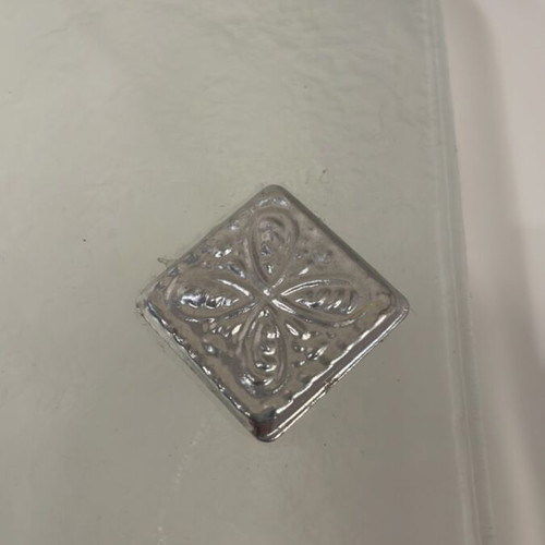 Vetropolis Square Deep Serving Platter like new with Metal Details