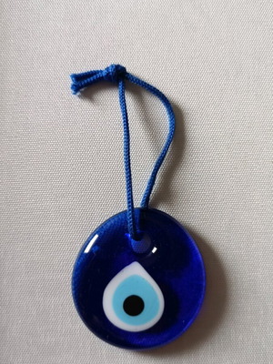 Decorative blue evil eye like new