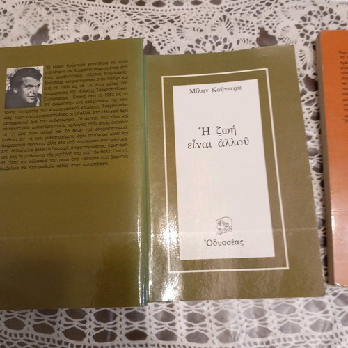 Pack of two books like new, Life Is Elsewhere and The River Is Deep in the Middle of the Bed