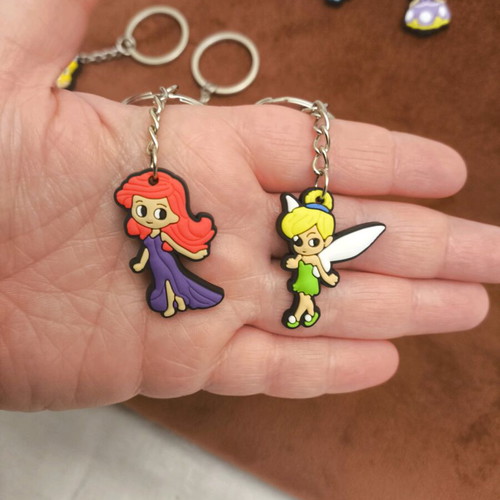 Disney Princess Keychain Set new, 8 figures including Ariel and Cinderella