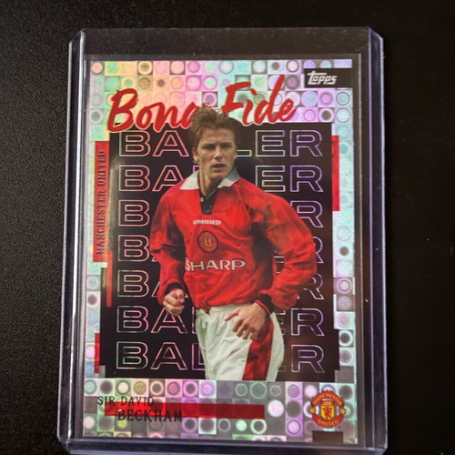 Sir David Beckham Halo Insert like new Topps Man United 2025/26