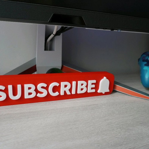Subscribe button 3D logo new