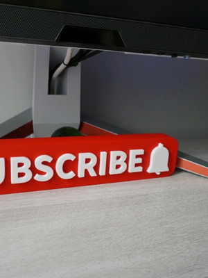 Subscribe button 3D logo new