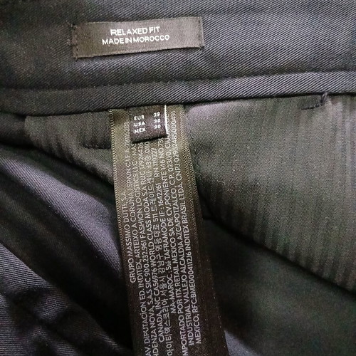 Massimo Dutti men's pants new, size M, black, 100% cotton