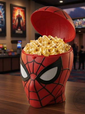Spider-Man Popcorn Bucket 3D printed made to order