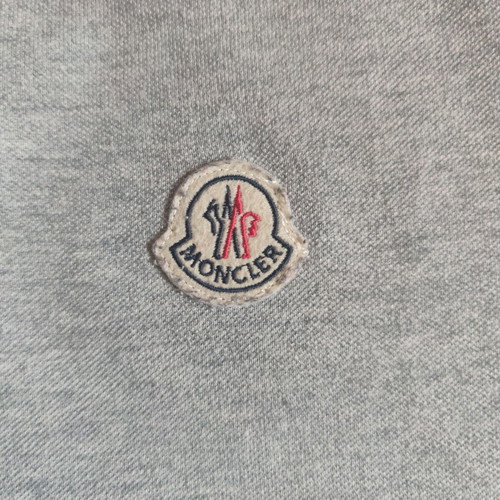 Moncler short-sleeved polo shirt grey size L
