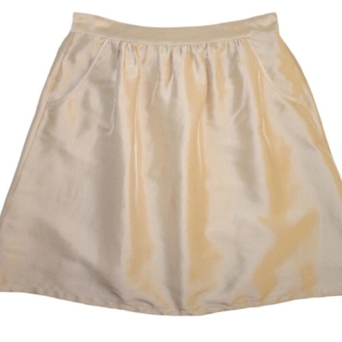 A.P.C A-line silk skirt new, ivory color, size M